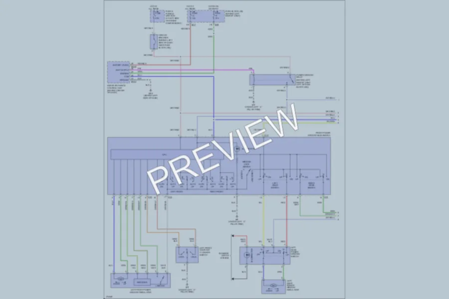 2003 Infiniti I35 Power Windows wiring diagram preview