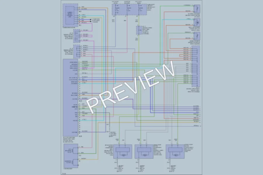 2003 Infiniti M45 Air Conditioning wiring diagram preview
