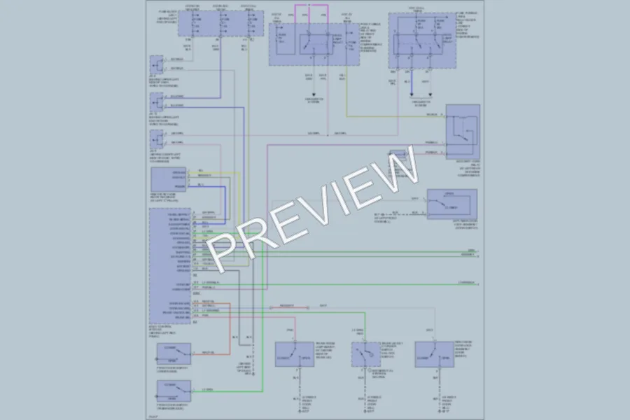 2003 Infiniti M45 Anti Theft wiring diagram preview