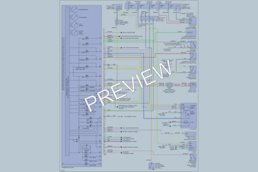 2003 Infiniti M45 Instrument Cluster wiring diagram preview