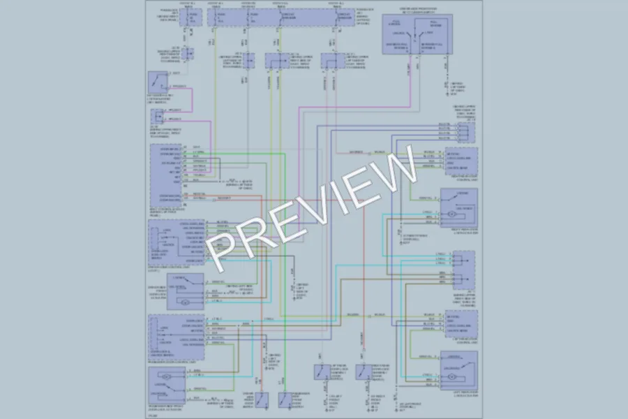 2003 Infiniti M45 Power Door Locks wiring diagram preview