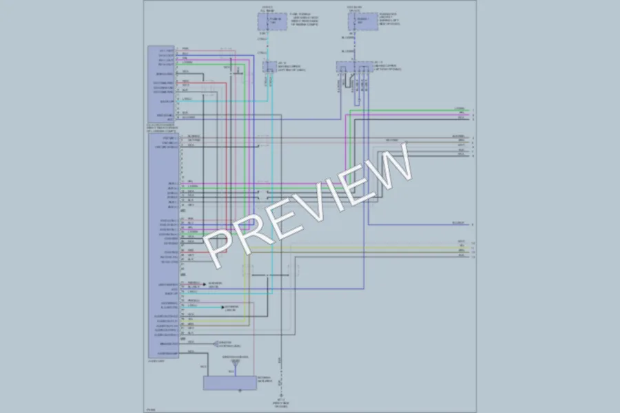 2003 Infiniti M45 Radio wiring diagram preview