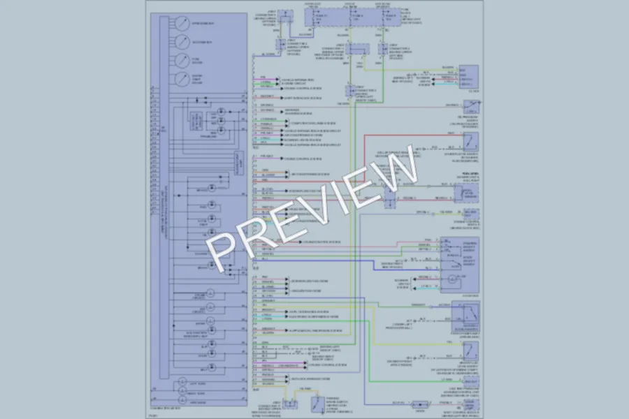 2003 Infiniti Q45 Instrument Cluster wiring diagram preview