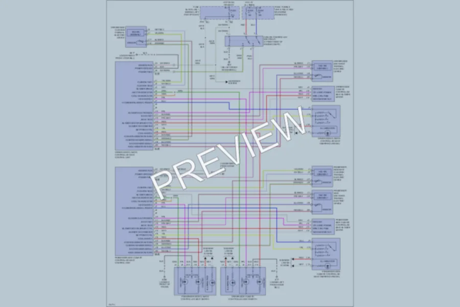 2003 Infiniti Q45 Power Seats wiring diagram preview