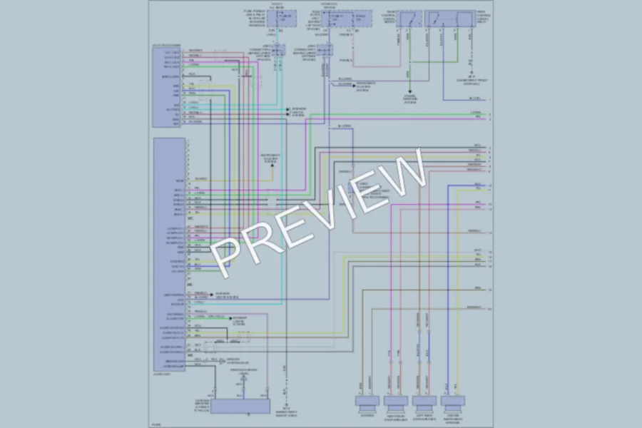 2003 Infiniti Q45 Radio wiring diagram preview