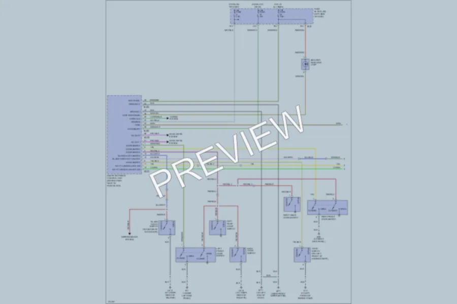 2003 Infiniti QX4 Anti Theft wiring diagram preview