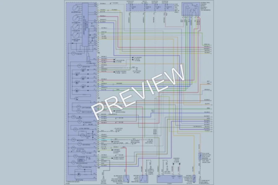 2003 Infiniti QX4 Instrument Cluster wiring diagram preview