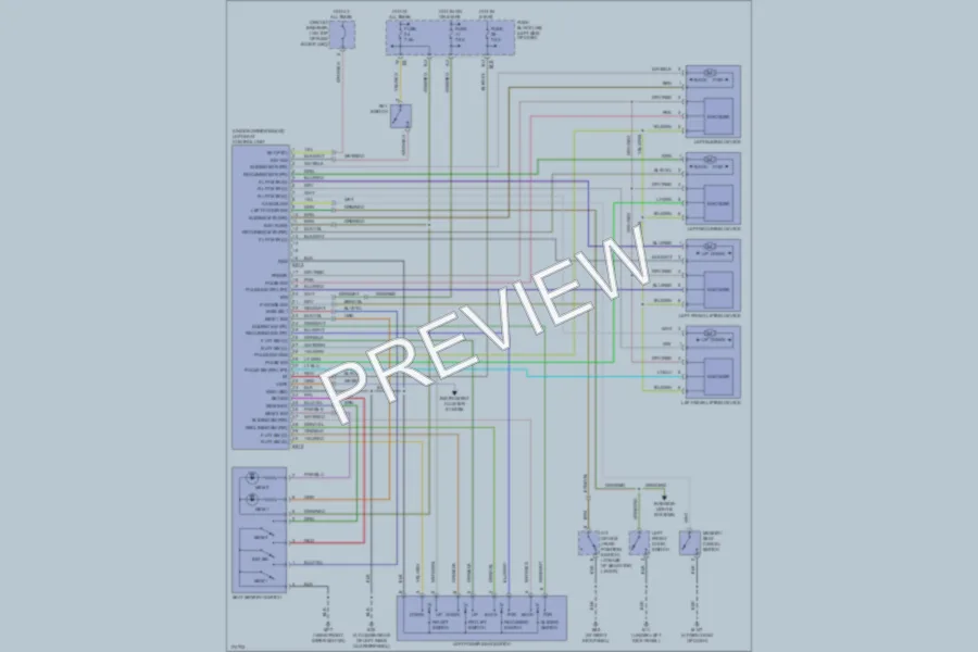2003 Infiniti QX4 Memory Systems wiring diagram preview