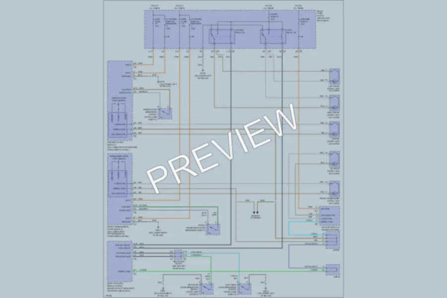 2003 Isuzu Ascender Power Door Locks wiring diagram preview