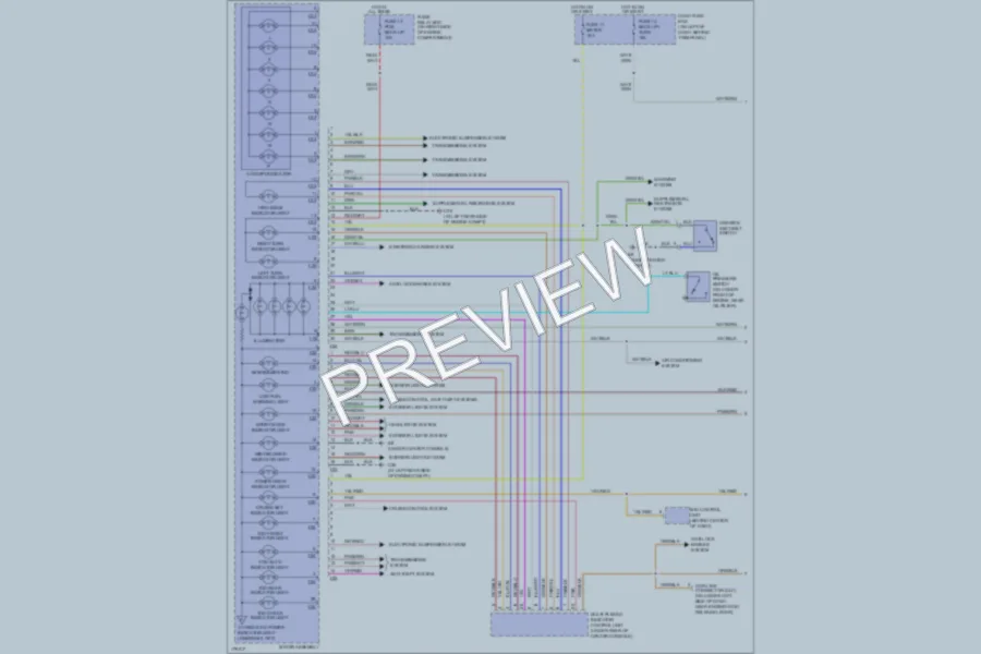 2003 Isuzu Axiom Instrument Cluster wiring diagram preview
