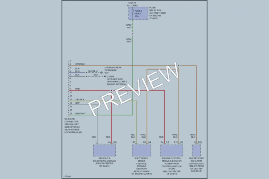2003 Isuzu Rodeo Computer Data Lines wiring diagram preview