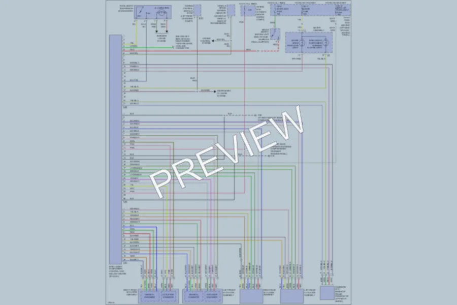 2003 Isuzu RodeoSport Electronic Suspension wiring diagram preview