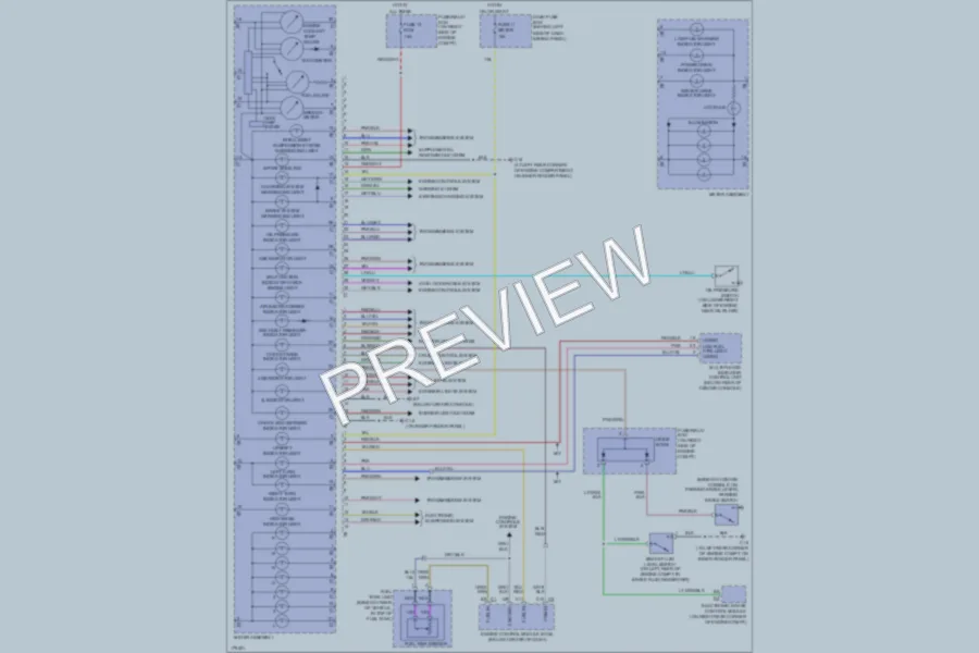 2003 Isuzu RodeoSport Instrument Cluster wiring diagram preview