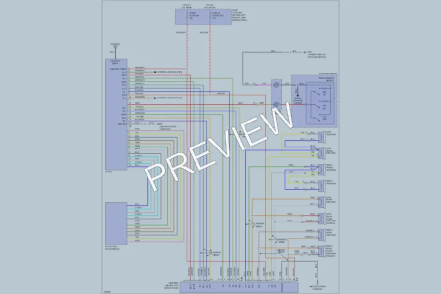 2003 Isuzu RodeoSport Radio wiring diagram preview