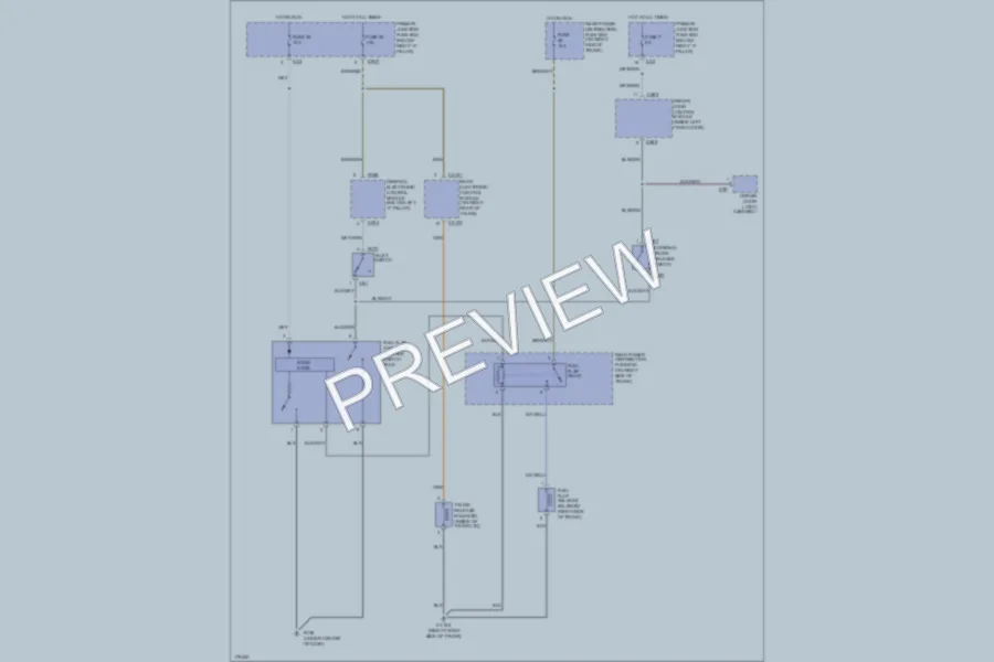 2003 Jaguar SType Trunk Tailgate Fuel Door wiring diagram preview