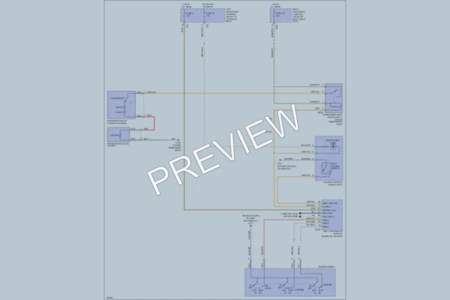 2003 Jaguar XJSport Power Seats wiring diagram preview