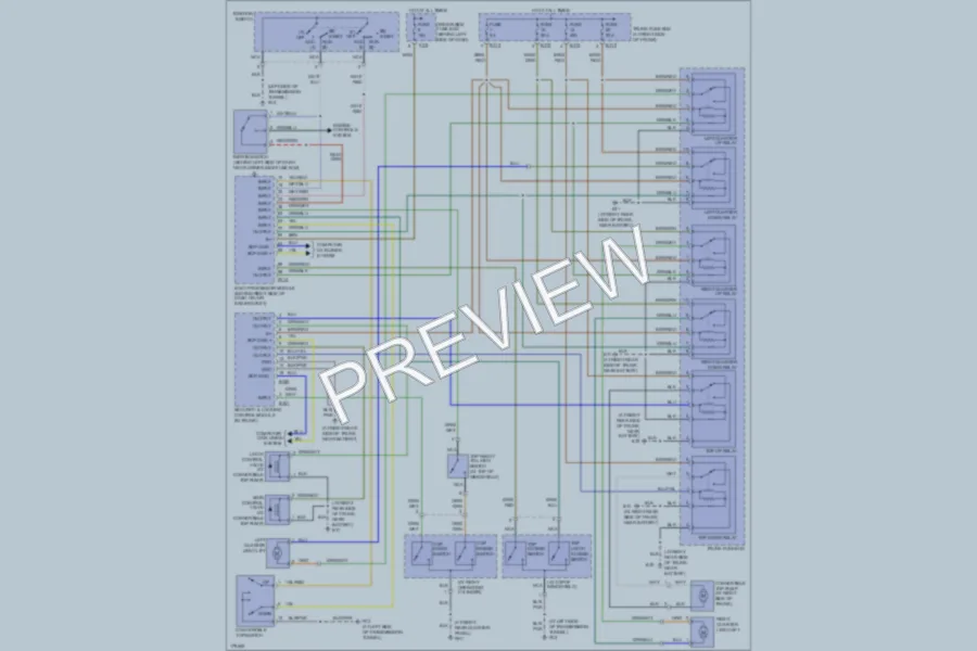 2003 Jaguar XK8 Power Top Sunroof wiring diagram preview