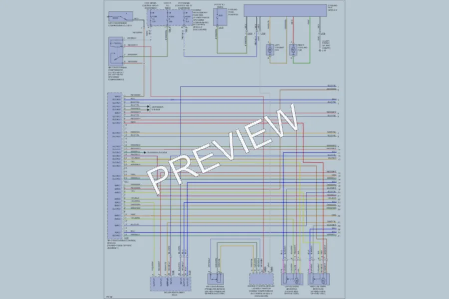 2003 Jaguar XKR Air Conditioning wiring diagram preview