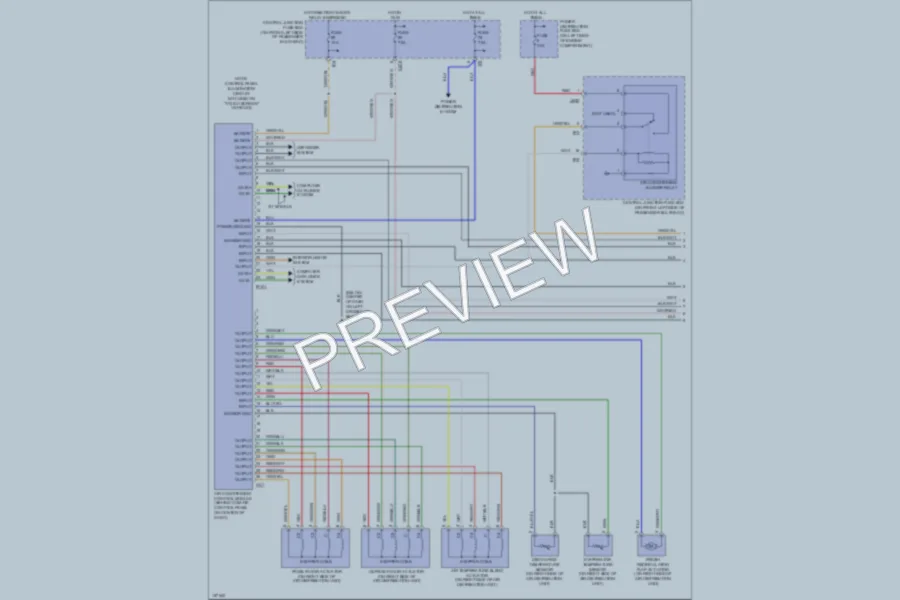 2003 Jaguar XType Air Conditioning wiring diagram preview