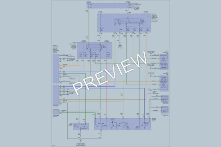 2003 Jaguar XType Headlights wiring diagram preview