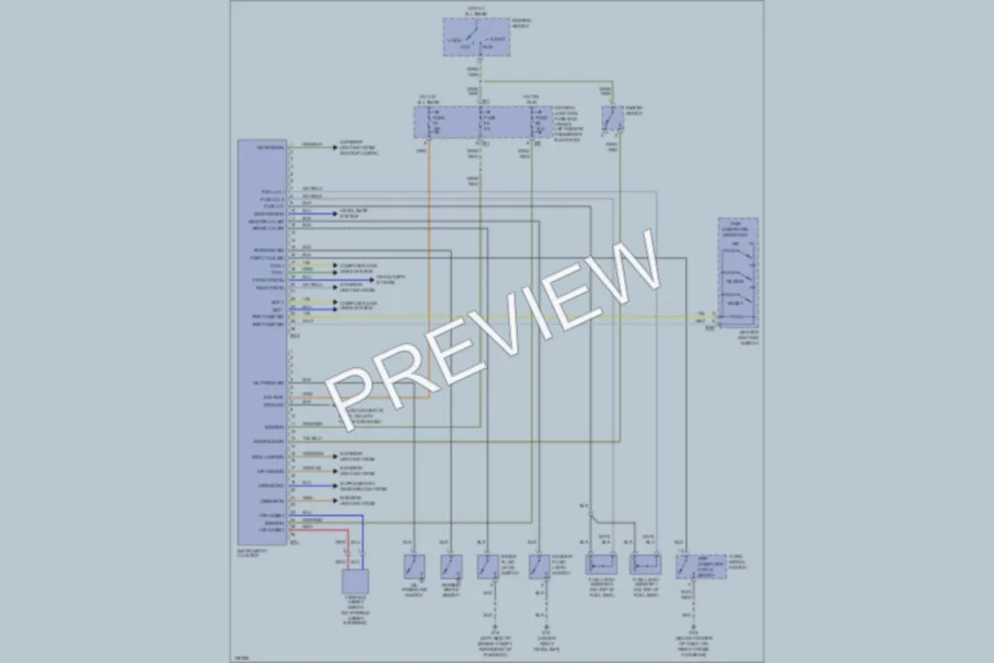 2003 Jaguar XType Instrument Cluster wiring diagram preview
