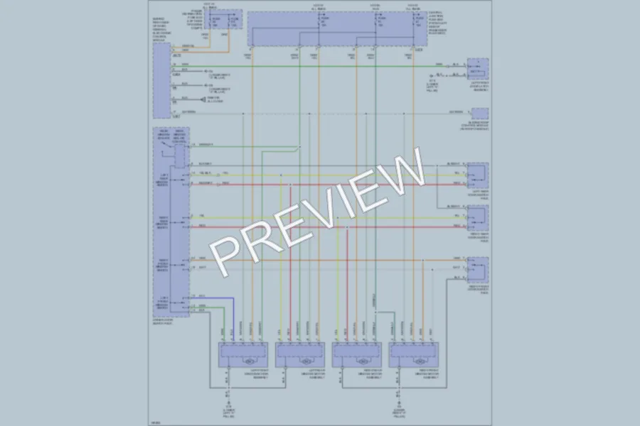 2003 Jaguar XType Power Windows wiring diagram preview