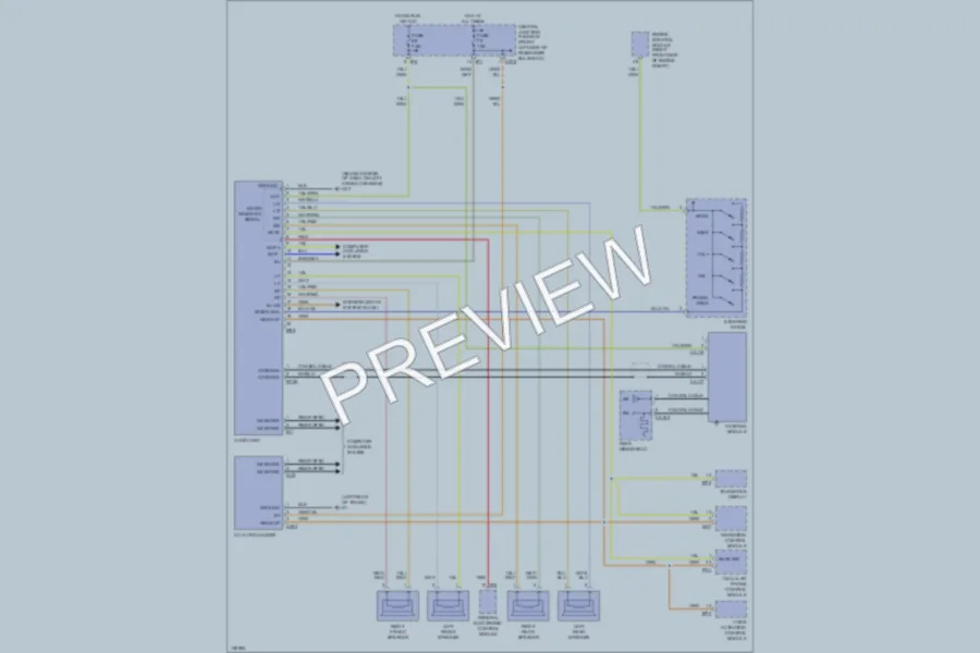 2003 Jaguar XType Radio wiring diagram preview