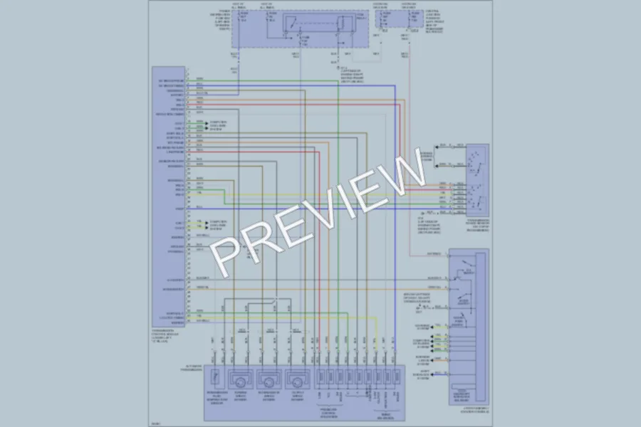 2003 Jaguar XType Transmission wiring diagram preview
