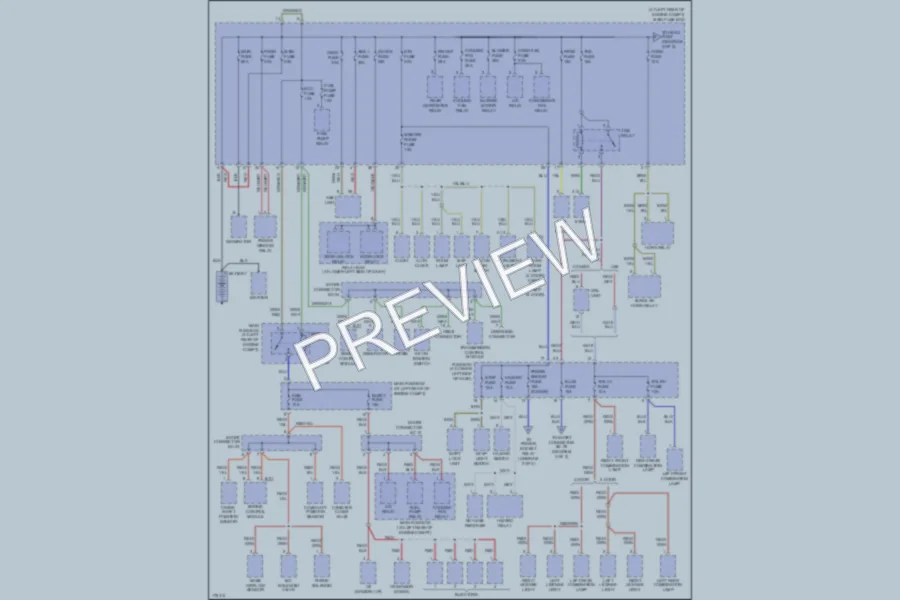 2003 Kia Rio Power Distribution wiring diagram preview