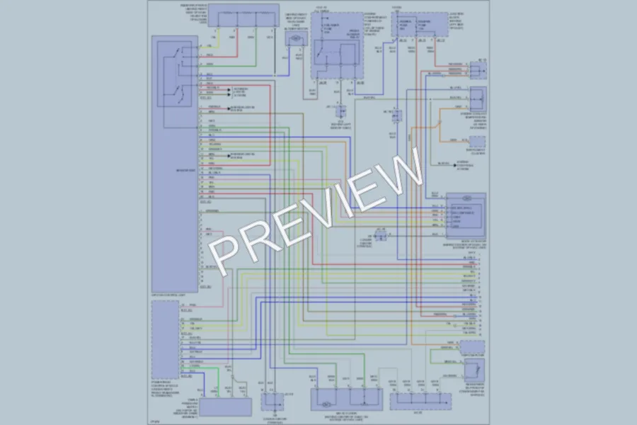 2003 Kia Sedona Air Conditioning wiring diagram preview