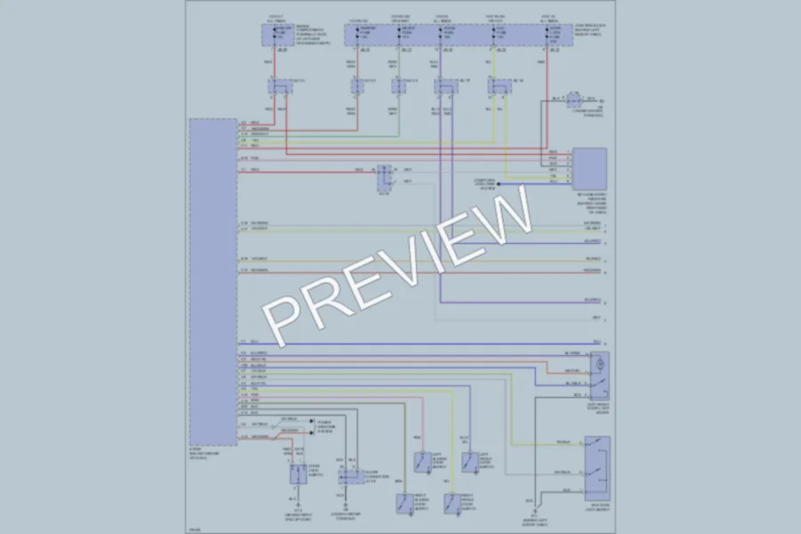 2003 Kia Sedona Anti Theft wiring diagram preview