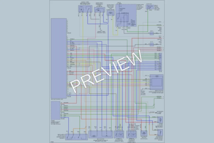 2003 Kia Sorento Air Conditioning wiring diagram preview