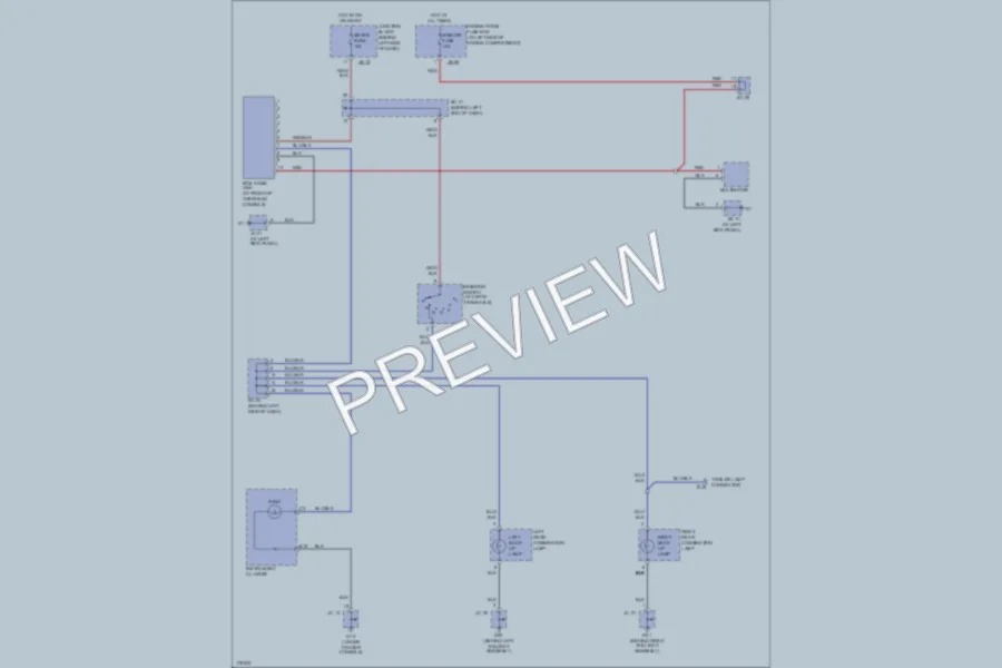 2003 Kia Sorento Exterior Lights wiring diagram preview