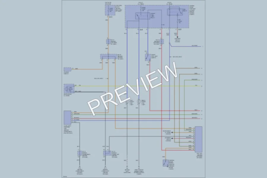 2003 Kia Sorento Headlights wiring diagram preview