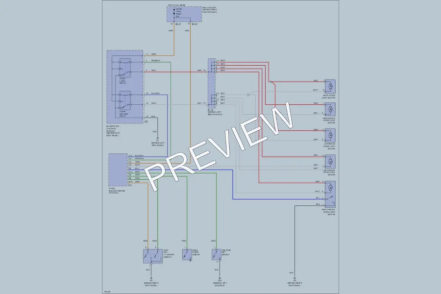 2003 Kia Sorento Power Door Locks wiring diagram preview