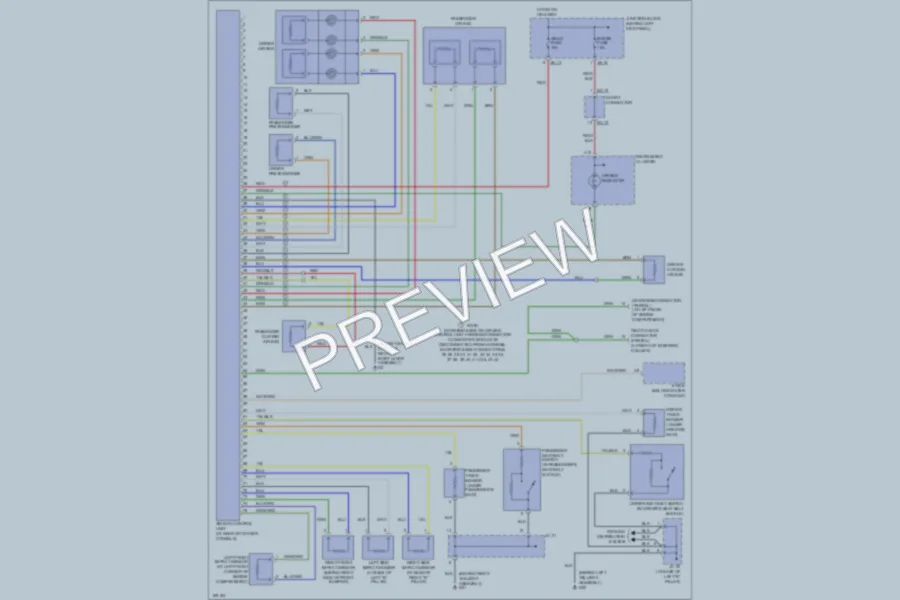 2003 Kia Sorento Supplemental Restraints wiring diagram preview