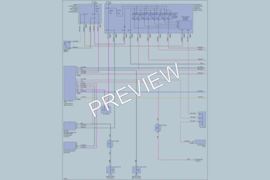2003 LandRover Discovery Power Door Locks wiring diagram preview