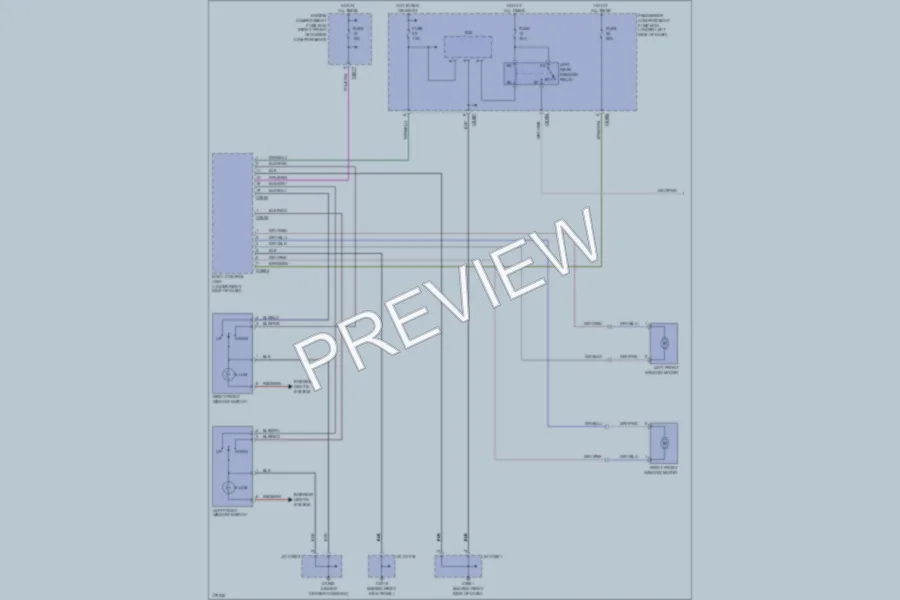 2003 LandRover Discovery Power Windows wiring diagram preview