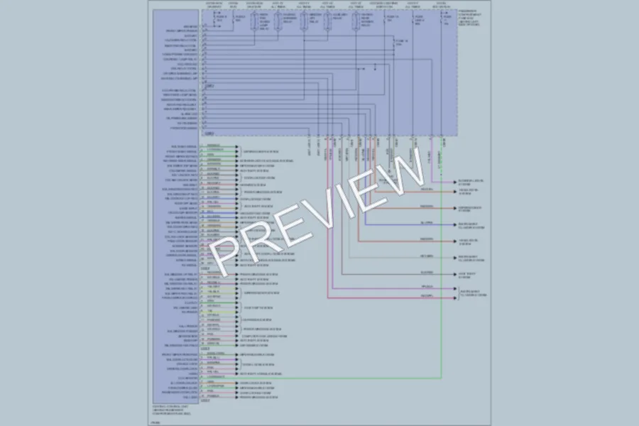 2003 LandRover Freelander Body Control Modules wiring diagram preview