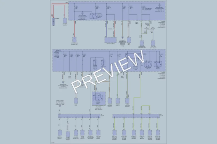 2003 LandRover Freelander Power Distribution wiring diagram preview