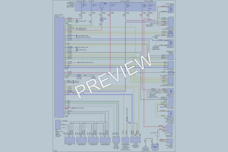 2003 LandRover RangeRover Air Conditioning wiring diagram preview