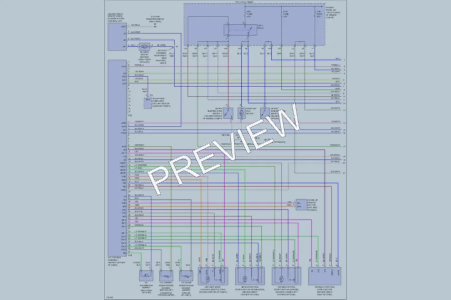 2003 Lexus ES300 Air Conditioning wiring diagram preview