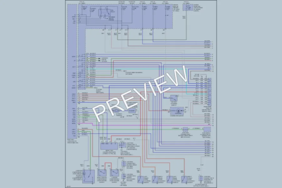 2003 Lexus ES300 Anti Theft wiring diagram preview
