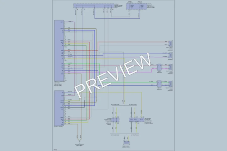 2003 Lexus ES300 Radio wiring diagram preview