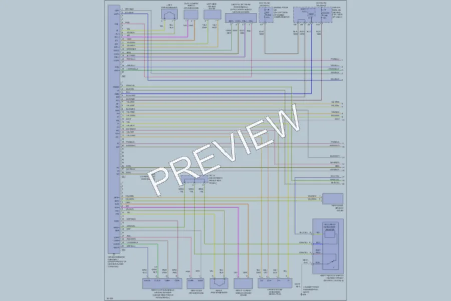 2003 Lexus ES300 Supplemental Restraints wiring diagram preview