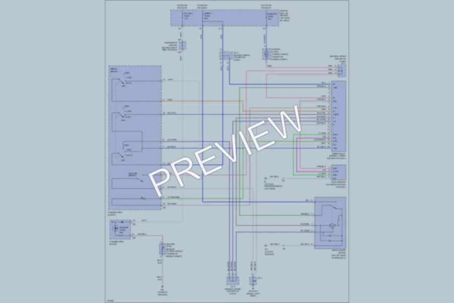 2003 Lexus ES300 Wiper Washer wiring diagram preview