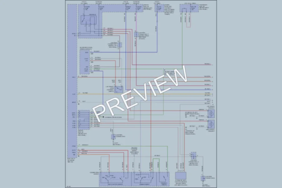 2003 Lexus GS430 Headlights wiring diagram preview