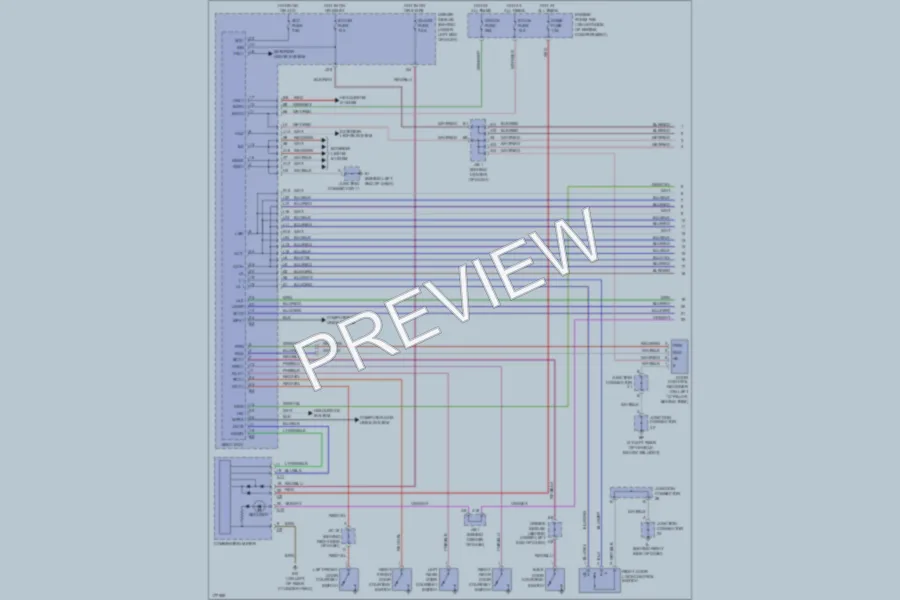 2003 Lexus GX470 Anti Theft wiring diagram preview