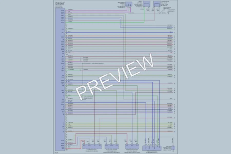 2003 Lexus GX470 Electronic Suspension wiring diagram preview