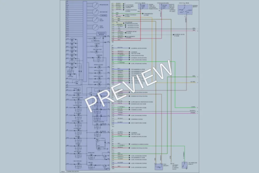 2003 Lexus GX470 Instrument Cluster wiring diagram preview